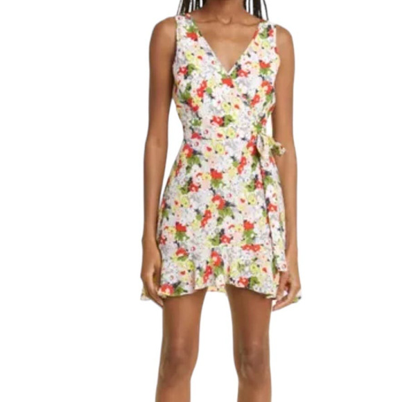 Likely Dress Vera floral faux wrap sleeveless size 4 - Picture 1 of 11